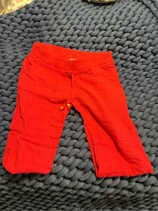 Love Tree Pants - Love Tree Bright Orange linen blend pants